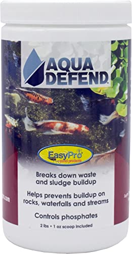 EasyPro AQD2 Aqua Defend All Natural Teichwasseraufbereitung/0,9 kg Glaszusatz zum Binden von Phosphaten, Puffer pH und hilft beim Absetzen von Partikeln von EasyPro Pond Products