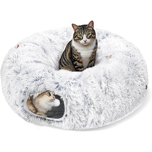 Katzentunnelbett mit Kissenmatte, Katzen Sachen von EasyStar