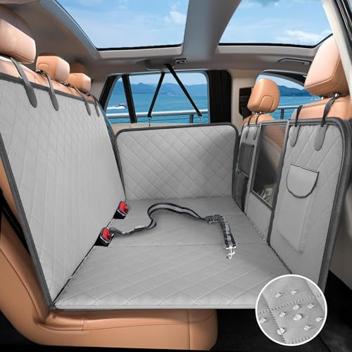 Rücksitzverlängerung für Hunde, großer Platz, Autositzbezug, harte Unterseite mit Stauraum, stabiler Rücksitzschutz für Hunde, waschbare Hundehängematte, Autobett für Auto, SUV, LKW Rücksitzverlängerung für Hunde, großer Platz, Autositzbezug, harte Unterseite mit Stauraum, stabiler Rücksitzschutz für Hunde, waschbare Hundehängematte, Autobett für Auto, SUV, LKW von Easyego