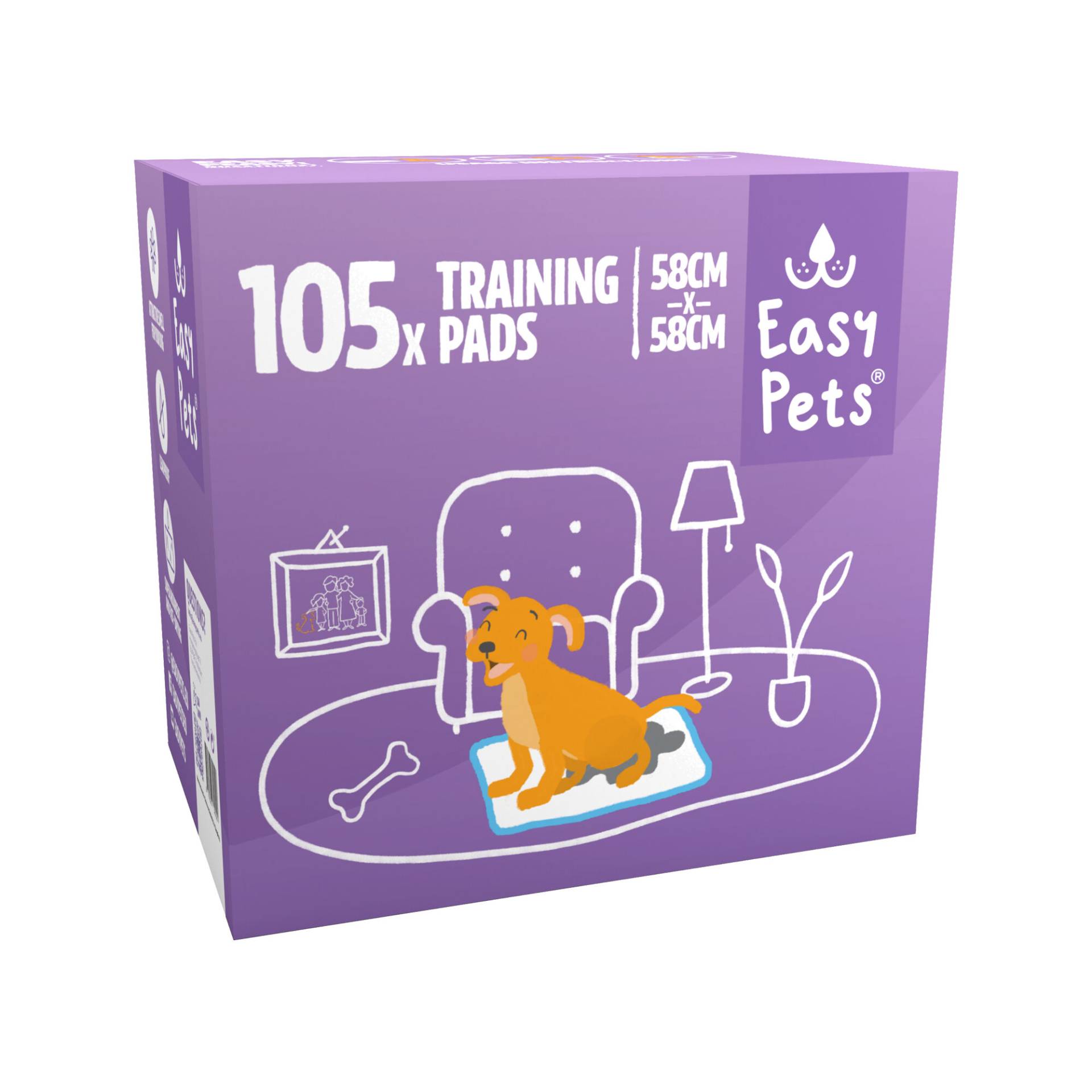 Easypets Training pads - 60 x 60 cm - 105 Stück Easypets Training pads - 60 x 60 cm - 105 Stück von Easypets