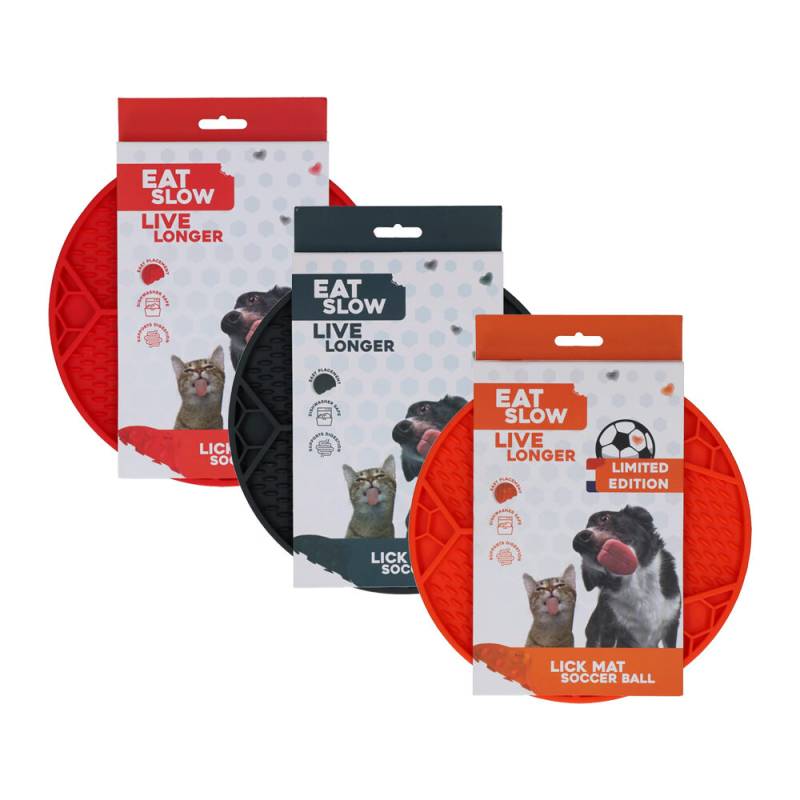Eat Slow Live Longer Leckmatte Fußball - Orange - Ø 22 cm Eat Slow Live Longer Leckmatte Fußball - Orange - Ø 22 cm von Eat Slow Live Longer