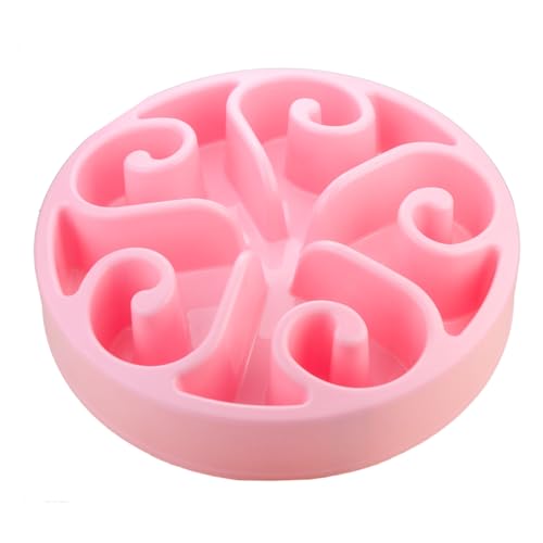 Eat Slow Live Longer Original L/XL - Ø30 cm - Futternapf Hund - Antischlingnapf Hunde groß - Hundenapf - Sleckmatte - Slowfeeder für Hunde - rutschfest - Antischling - Rosa von Eat Slow Live Longer