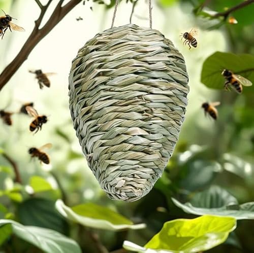 Outdoor Hängende Abschreckungen Nest Imitation für Zuhause und Campingbereich Gewebte Häkel-Wespen Nest Wasserdicht Faux Hängende Hornissen Bienenstock Nester Outdoor Hängende Abschreckungen Nest Imitation für Zuhause und Campingbereich Gewebte Häkel-Wespen Nest Wasserdicht Faux Hängende Hornissen Bienenstock Nester von EatingBiting