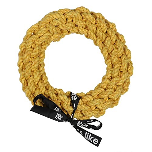 Ebi, 'Da-Chain' geflochtener Ring, 18 cm, Gelb, fest gedrehte Baumwolle, Mischung in grüner Farbe, hochwertig, bis zum Herzen, trägt zu gesunden Zähnen und Zahnfleisch bei Ebi, 'Da-Chain' geflochtener Ring, 18 cm, Gelb, fest gedrehte Baumwolle, Mischung in grüner Farbe, hochwertig, bis zum Herzen, trägt zu gesunden Zähnen und Zahnfleisch bei von Ebi