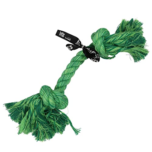 EBI, Do You Even Floss Dawg-Seil, 2 Knoten, 30 cm, Grün, Baumwolle, fest gedreht, gemischte grüne Farbe, hochwertig, bis ins Herz, trägt zu gesunden Zähnen und Zahnfleisch von Ebi & Ebi