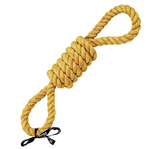 Ebi, Tug Life-Seil, 2 Schlaufen, 65 cm, Gelb, mit Schnalle zum Apportieren und Ziehen, Baumwolle, fest gedreht, gemischte Farbe, Gelb, bis zum Herzen trägt zu gesunden Zähnen und Zahnfleisch bei Ebi, Tug Life-Seil, 2 Schlaufen, 65 cm, Gelb, mit Schnalle zum Apportieren und Ziehen, Baumwolle, fest gedreht, gemischte Farbe, Gelb, bis zum Herzen trägt zu gesunden Zähnen und Zahnfleisch bei von Ebi