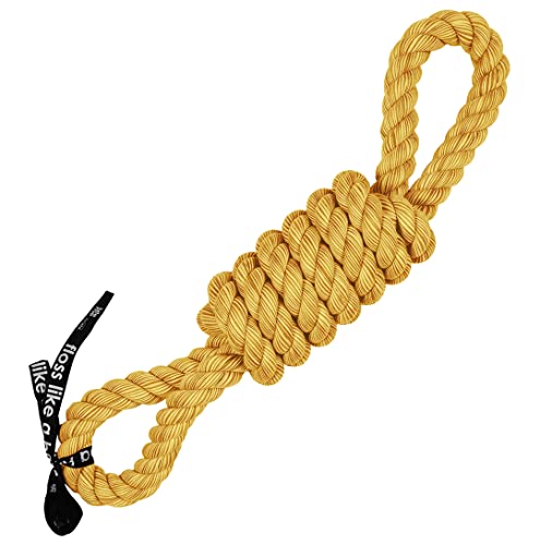 EBI, Tug Life Set Seil mit 2 Schnallen, 52 cm, Gelb, mit Schlaufe zum Apportieren und Ziehen, Baumwolle, fest verdrillt, gelbe Mischung, bis zum Herzen, trägt zu gesunden Zähnen und Zahnfleisch bei EBI, Tug Life Set Seil mit 2 Schnallen, 52 cm, Gelb, mit Schlaufe zum Apportieren und Ziehen, Baumwolle, fest verdrillt, gelbe Mischung, bis zum Herzen, trägt zu gesunden Zähnen und Zahnfleisch bei von EBI