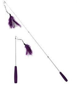 EBI 408-430446 Teleskop Katzenangel Fishing Rod purple-white von Ebi & Ebi