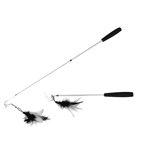 EBI 408-430453 Teleskop Katzenangel Fishing Rod black-white von Ebi & Ebi