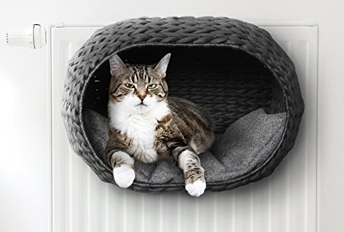 EBI Katzenkorb Sunrise aus Bastpapier, für Katzen, 1 Stück, 5 kg, beheizt, 15 cm, rechteckig, Innenbereich von EBI