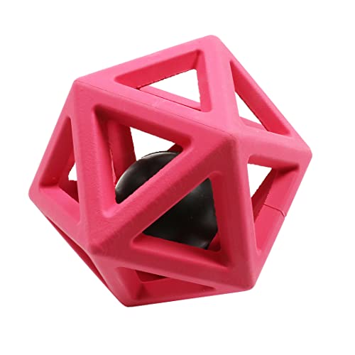 Ebi, Hundespielzeug mit Glocke 10,3 x 10,3 x 10,3 cm, lila, geometrische Form, die die Sinne anruft, Robustes Gummispielzeug mit Glocke, ideal für Blinde oder sehbehinderte Hunde Ebi, Hundespielzeug mit Glocke 10,3 x 10,3 x 10,3 cm, lila, geometrische Form, die die Sinne anruft, Robustes Gummispielzeug mit Glocke, ideal für Blinde oder sehbehinderte Hunde von Ebi