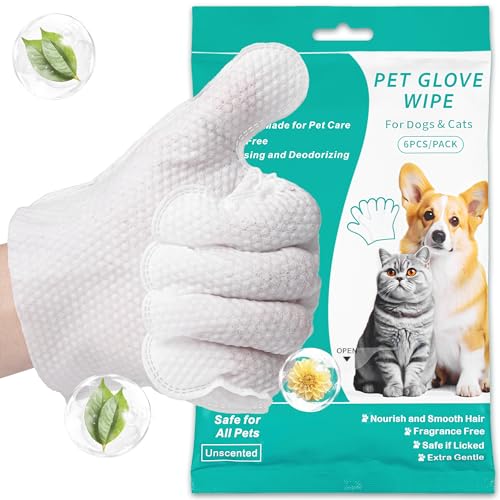EcoEarth Premium Haustier-Feuchttücher für Hunde & Katzen - 6 Stück - Einweg-Waschhandschuhe zum Baden & Pflegen - Reinigungshandschuhe für Pfoten & Körper EcoEarth Premium Haustier-Feuchttücher für Hunde & Katzen - 6 Stück - Einweg-Waschhandschuhe zum Baden & Pflegen - Reinigungshandschuhe für Pfoten & Körper von EcoEarth