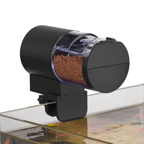 EcoGleam Automatischer Fischtimer Futterspender Große Kapazität Intelligente Steuerung Fischfütterer 100Ml Aquarium Goldfisch Futterspender für Kleine Becken Große Aquarien & Teiche von EcoGleam