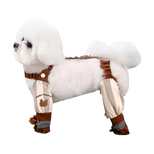 EcoGleam DIIRTOFORT-Dog-HAUSPERSONAL-STOUS mit Kabelbaum für kleine bis mittlere Hunde (braun) von EcoGleam