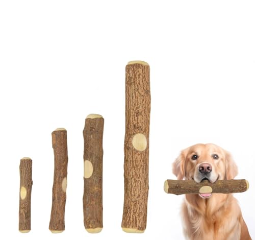 EcoKunst Neem Holz für Hund, Kauspielzeug, Hunde welpen für Zahnpflege & Kauspaß (L - 450g - 1 Stück) von EcoKunst