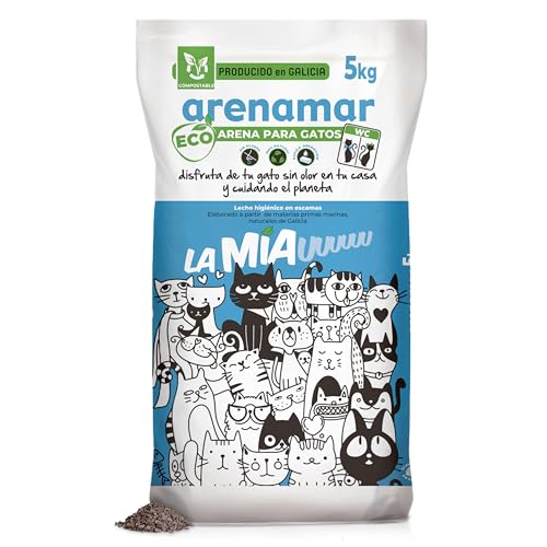 ECOCELTA | Katzenstreu Arenamar 5 KG | Neutralisiert Gerüche und Absorbiert Effizient | 100% Natürlich, Biologisch Abbaubar und Nachhaltig | Hergestellt aus Lokaler Muschelschale | Ideal für Haustier ECOCELTA | Katzenstreu Arenamar 5 KG | Neutralisiert Gerüche und Absorbiert Effizient | 100% Natürlich, Biologisch Abbaubar und Nachhaltig | Hergestellt aus Lokaler Muschelschale | Ideal für Haustier von Ecocelta