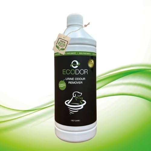 Ecodor UF2000 4Pets Urin Geruchsneutralisierer 1000 ML | Kraftvolle Formel | 100% Biologisch | Vielseitige Anwendung | Geruchsentferner | Geeignet für Hunde, Katzen und andere kleine Tiere von Ecodor