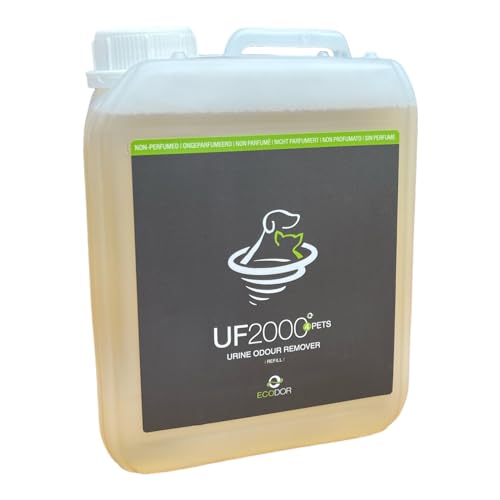Ecodor UF2000 4Pets Urin Geruchsneutralisierer 2500 ML | Kraftvolle Formel | 100% Biologisch | Vielseitige Anwendung | Geruchsentferner | Geeignet für Hunde, Katzen und andere kleine Tiere von Ecodor