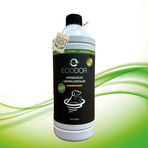 Ecodor UF2000 4Pets Uringeruch Entferner 1000ml | 100% Biologischer Urin-Geruchsentferner für Katzen und Hunde Uringeruch | Parfümfrei, Effektiv für Haustiere | Konzentrat 1 aus 5 Nachfüllpackung von Ecodor