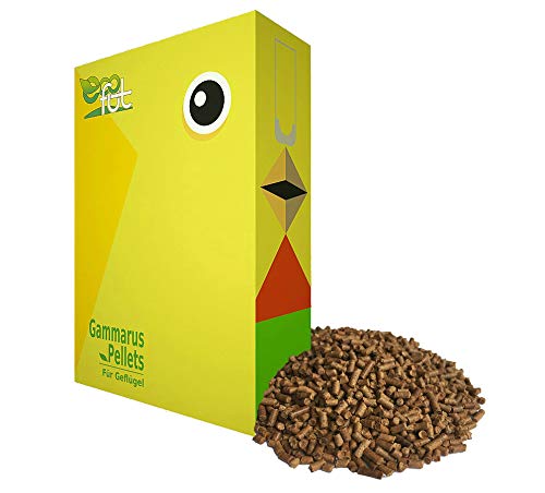 Eiweißfutter für Hühner - Einzelfuttermittel mit 40,9% Eiweiß - Gammarus Pellets 1,75 kg von Ecofut