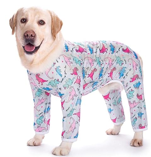 Ecoodisk Kühlung Hundedruck Sonnenweste, leichte Sommerbekleidung, Vier Bein-Hemd für kleine, mittlere und große Hunde, Polyester-kühles Stoff Nicht Fresh,E,36 von Ecoodisk