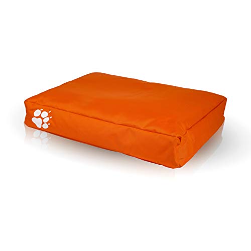 Ecopuf Sitzsack für Hunde oder Katzen, rechteckig, gepolstert, aus Polyester, für den Außen- und Innenbereich, 120 x 80 cm von Ecopuf