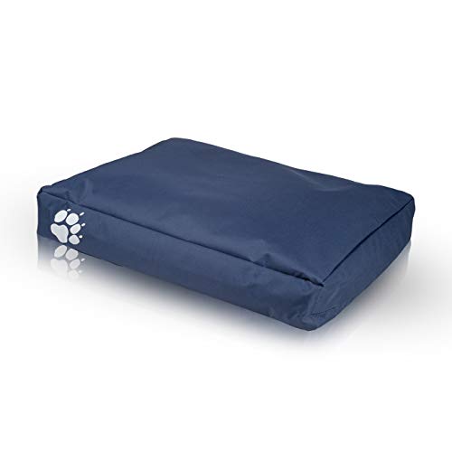 Ecopuf Sitzsack für Hunde oder Katzen, rechteckig, gepolstert, aus Polyester, für den Außen- und Innenbereich, 80 x 60 cm von Ecopuf