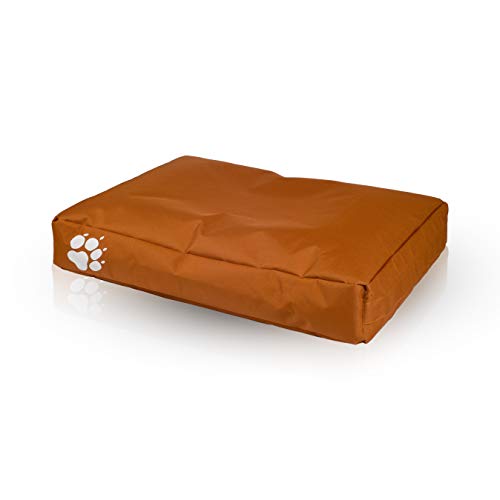Ecopuf Sitzsack für Hunde oder Katzen, rechteckig, gepolstert, aus Polyester, für den Außen- und Innenbereich, 80 x 60 cm von Ecopuf