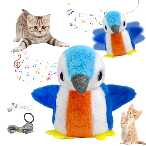 Ecoret-Pro Interaktives Katzenspielzeug, wiederaufladbares Katzenspielzeug mit beweglicher Intelligenz, Pinguin von Ecoret-Pro