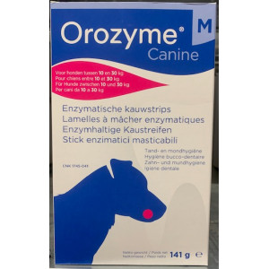 Orozyme Enzymhaltige Kaustreifen Hund M (10 - 30 kg) 141 g von Ecuphar