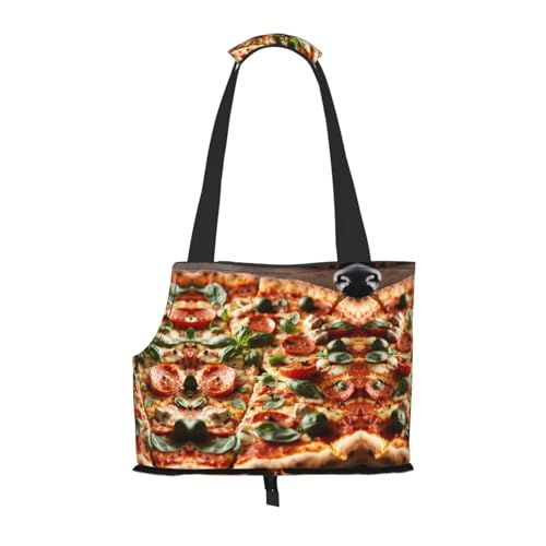3D-Pizza-Pfeperoni-Druck, Haustier-Tragetasche, Welpentragetasche, Hundetragetasche für kleine Hunde, Katzen und Kaninchen 3D-Pizza-Pfeperoni-Druck, Haustier-Tragetasche, Welpentragetasche, Hundetragetasche für kleine Hunde, Katzen und Kaninchen von EdWal