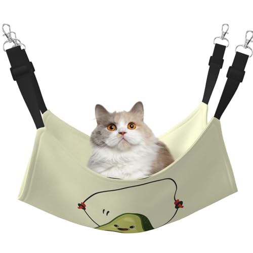 EdWal Avocado-Seil, Springdruck, weiche Schlafhängematte, Katzenhängematte zum Aufhängen von Käfigen, Haustier-Hängematte, Bett, verstellbar, für kleine Tiere EdWal Avocado-Seil, Springdruck, weiche Schlafhängematte, Katzenhängematte zum Aufhängen von Käfigen, Haustier-Hängematte, Bett, verstellbar, für kleine Tiere von EdWal