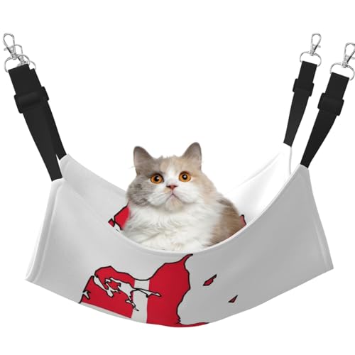 EdWal Weiche Hängematte mit dänischer Flagge, Katzen-Hängematte zum Aufhängen von Käfigen, Haustier-Hängematte, Bett, verstellbar, für kleine Tiere EdWal Weiche Hängematte mit dänischer Flagge, Katzen-Hängematte zum Aufhängen von Käfigen, Haustier-Hängematte, Bett, verstellbar, für kleine Tiere von EdWal