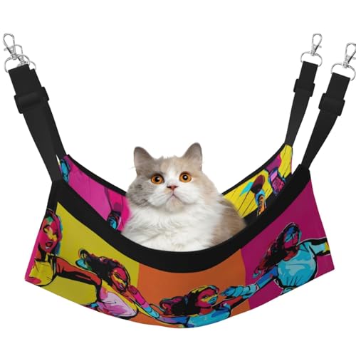 EdWal Weiche Schlaf-Hängematte für Katzen, zum Aufhängen von Käfigen, Haustier-Hängematte, Bett, verstellbar, für kleine Tiere EdWal Weiche Schlaf-Hängematte für Katzen, zum Aufhängen von Käfigen, Haustier-Hängematte, Bett, verstellbar, für kleine Tiere von EdWal