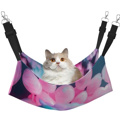 EdWal Weiche Schlaf-Hängematte für Katzen zum Aufhängen von Käfigen, verstellbar, für kleine Tiere, Rosa EdWal Weiche Schlaf-Hängematte für Katzen zum Aufhängen von Käfigen, verstellbar, für kleine Tiere, Rosa von EdWal