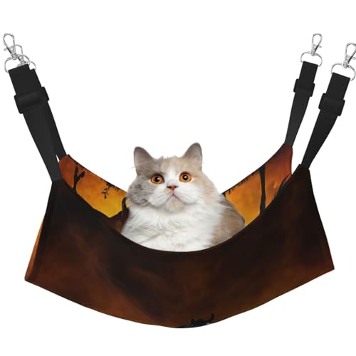 EdWal Weiche Schlafhängematte für Katzen mit roten leuchtenden Wolken, zum Aufhängen von Käfigen, verstellbar, für kleine Tiere EdWal Weiche Schlafhängematte für Katzen mit roten leuchtenden Wolken, zum Aufhängen von Käfigen, verstellbar, für kleine Tiere von EdWal
