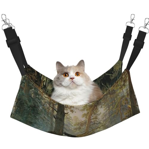 EdWal Weiche Schlafhängematte mit schwarzem Bären-Druck, Katzenhängematte zum Aufhängen von Käfigen, Haustier-Hängematte, Bett, verstellbar, für kleine Tiere EdWal Weiche Schlafhängematte mit schwarzem Bären-Druck, Katzenhängematte zum Aufhängen von Käfigen, Haustier-Hängematte, Bett, verstellbar, für kleine Tiere von EdWal