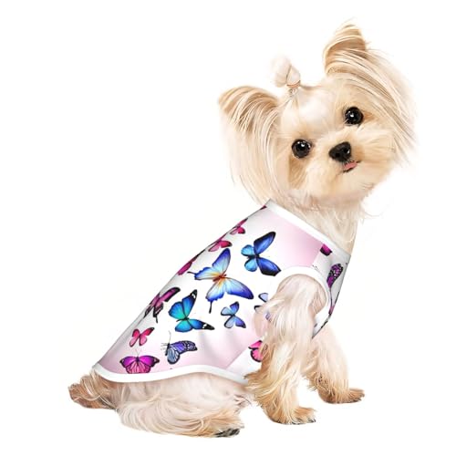 Hunde-Shirts für kleine Hunde, dehnbar, leicht, Tanktop, ärmellos, gestreift, Rosa Hunde-Shirts für kleine Hunde, dehnbar, leicht, Tanktop, ärmellos, gestreift, Rosa von EdWal