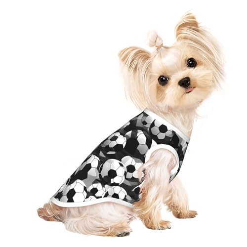 Hunde-Shirts für kleine Hunde, dehnbar, leicht, ärmellos, gestreift, Schwarz und Weiß Hunde-Shirts für kleine Hunde, dehnbar, leicht, ärmellos, gestreift, Schwarz und Weiß von EdWal