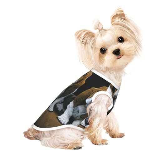 Hunde-Shirts für kleine Hunde, dehnbar, leicht, ärmellos, gestreift Hunde-Shirts für kleine Hunde, dehnbar, leicht, ärmellos, gestreift von EdWal