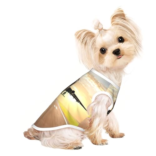 Hunde-Shirts mit Flugzeugaufdruck, für kleine Hunde, dehnbar, leicht, Tanktop, ärmellos, gestreift Hunde-Shirts mit Flugzeugaufdruck, für kleine Hunde, dehnbar, leicht, Tanktop, ärmellos, gestreift von EdWal