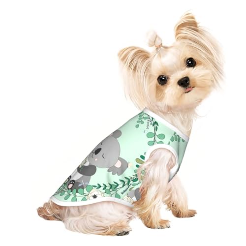 Hunde-Shirts mit Koala-Aufdruck, für kleine Hunde, dehnbar, leicht, Tanktop, ärmellos, gestreift Hunde-Shirts mit Koala-Aufdruck, für kleine Hunde, dehnbar, leicht, Tanktop, ärmellos, gestreift von EdWal