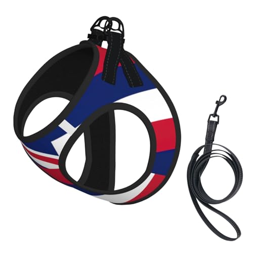 Hundegeschirr mit Hawaii-Flagge, 2 x Schnalle, Hundeweste, kein Ziehen an der Vorderseite, für kleine und mittelgroße Hunde Hundegeschirr mit Hawaii-Flagge, 2 x Schnalle, Hundeweste, kein Ziehen an der Vorderseite, für kleine und mittelgroße Hunde von EdWal