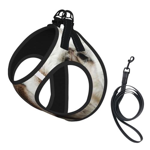 Hundegeschirr mit Ziegenaufdruck, 2 x Schnalle, Hundeweste, kein Ziehen an der Vorderseite, für kleine und mittelgroße Hunde Hundegeschirr mit Ziegenaufdruck, 2 x Schnalle, Hundeweste, kein Ziehen an der Vorderseite, für kleine und mittelgroße Hunde von EdWal