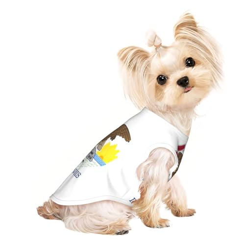 Illinois Hunde-Shirts für kleine Hunde, dehnbar, leicht, Tanktop, ärmellos, gestreift Illinois Hunde-Shirts für kleine Hunde, dehnbar, leicht, Tanktop, ärmellos, gestreift von EdWal