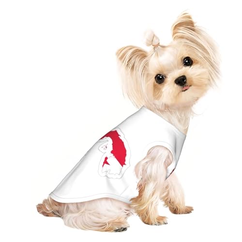 Panama-Flagge, Kartendruck, Hunde-Shirts für kleine Hunde, dehnbares T-Shirt, leichtes Tank-Top, ärmellos, gestreift Panama-Flagge, Kartendruck, Hunde-Shirts für kleine Hunde, dehnbares T-Shirt, leichtes Tank-Top, ärmellos, gestreift von EdWal
