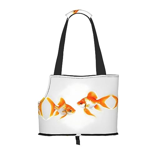 Tragetasche für Haustiere, Hunde, niedlicher Goldfisch-Druck, für kleine Hunde, Katzen und Kaninchen Tragetasche für Haustiere, Hunde, niedlicher Goldfisch-Druck, für kleine Hunde, Katzen und Kaninchen von EdWal