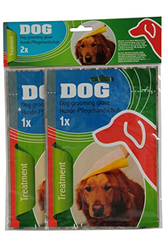 Dog - Gant de Toilettage Pour Chien - Tierbedarf Hunde-Pflegehandschuh 2er Pack Dog - Gant de Toilettage Pour Chien - Tierbedarf Hunde-Pflegehandschuh 2er Pack von Edco