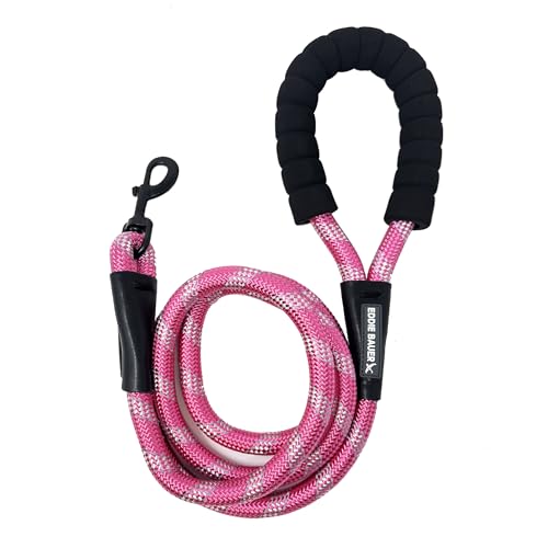 Eddie Bauer Runde geflochtene Hundeleine aus Seil mit Komfortschaumgriff, 1,8 m lang, Rosa Eddie Bauer Runde geflochtene Hundeleine aus Seil mit Komfortschaumgriff, 1,8 m lang, Rosa von Eddie Bauer