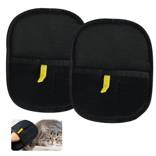 2 Stück Pet Hair Remover Handschuhe, 24x16cm Elektrostatische Fellpflegehandschuhe, Doppelseitige Tierhaarentfernungshandschuhe, Waschbare Pflegehandschuhe für Katzen Hunde Möbel Kleidung Reinigung 2 Stück Pet Hair Remover Handschuhe, 24x16cm Elektrostatische Fellpflegehandschuhe, Doppelseitige Tierhaarentfernungshandschuhe, Waschbare Pflegehandschuhe für Katzen Hunde Möbel Kleidung Reinigung von Eddrfy